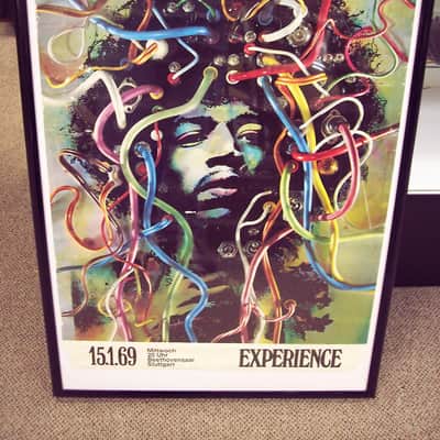 1969 Jimi Hendrix Experience Concert Poster - Gunther Kieser Poster-Lippmann Rau-Germany image 2