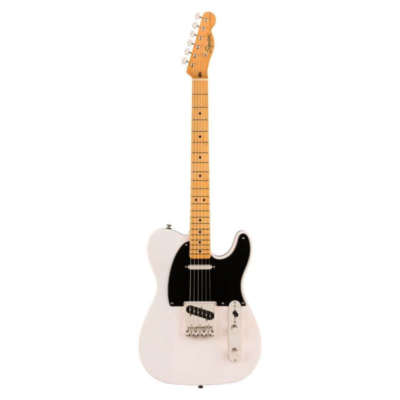 "Squier Classic Vibe 50s Telecaster Electric Guitar, White Blonde" image 1