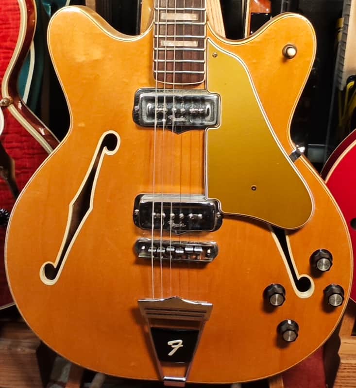 Fender  Coronado II 1967 Natural Semihollow Mod image 1