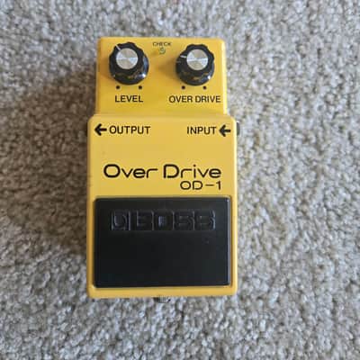 Boss OD-1 Over Drive (Black Label) 1977 - 1985 🚕 Yellow image 1
