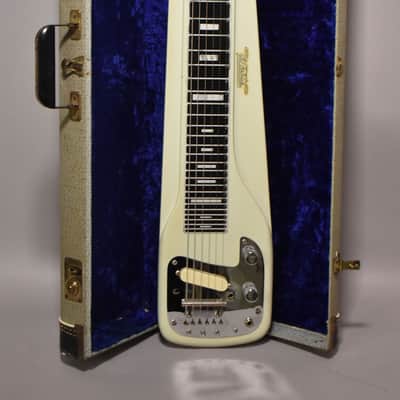 1956 White (Fender) Studio Deluxe 6 Console Steel Guitar Grey Pre-CBS w/OHSC image 2