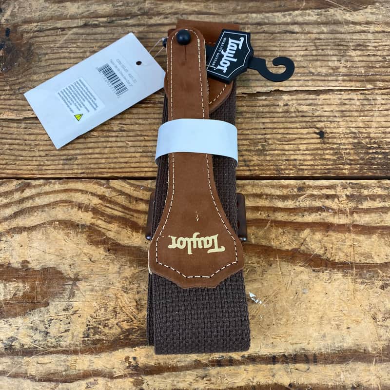 Taylor GS Chocolate Cotton Mini Guitar Strap - 2” - GSM 200-05 image 1