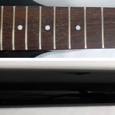 The Pearl Guitar Co. Export Bass Genesis Shape Vintage 1970s Matsumoku Japan Black 70s image 9