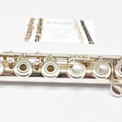Armstrong 303 Open Hole Flute Sterling Headjoint Inline G & B Foot Just Serviced image 7