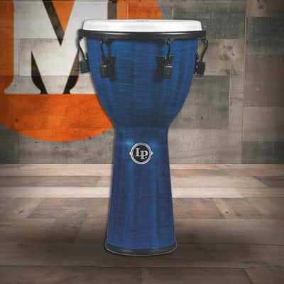 Latin Percussion LP World Beat FX Mech 12 1/2" Djembe - Synthetic Blue (LP727B) image 1