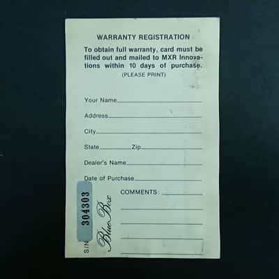 1970s - Boxed - Rare Vintage MXR MX-103 Script Blue Box 1973 - 1975 - Blue image 12