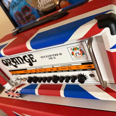 Orange Limited Edition Union Jack Rockerverb 50 MKII / 2x12 Cab Set image 6