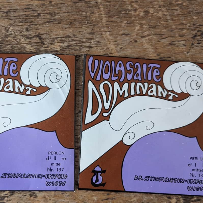 Vintage Thomastik-Infeld Dominant 136/137 Viola A/D Strings image 1