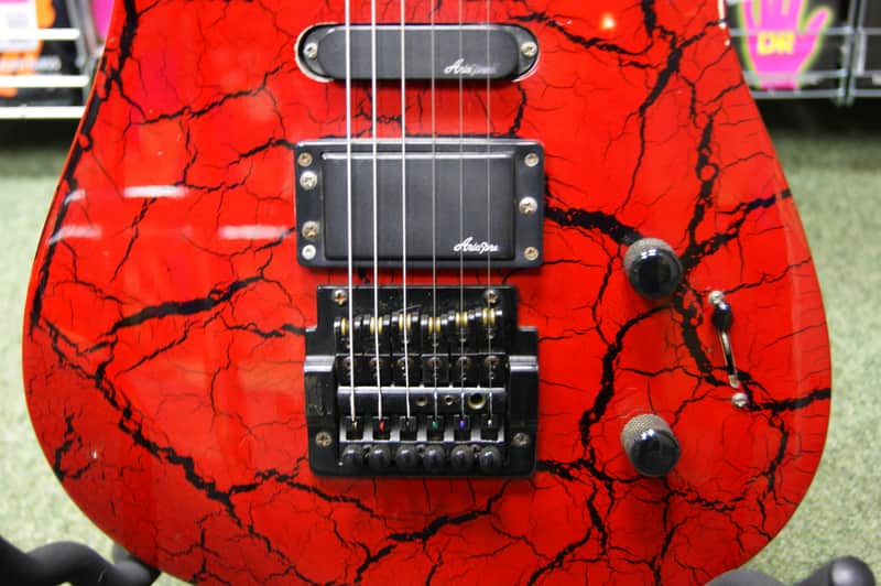 Aria Pro II XR Series electric guitar with Kahler trem in red