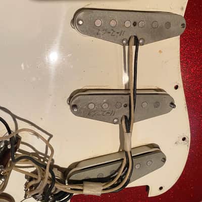 Fender Stratocaster 1967 Original Loaded Pick Guard. 1967 White image 8