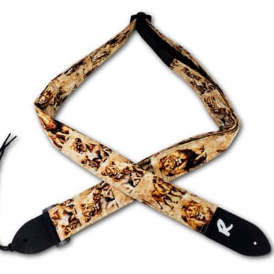 Lion Guitar Strap - Big Cat Guitar Strap -King of the Jungle Guitar Strap -Universal Guitar Strap-Works for Electric Acoustic & Bass Guitars image 4
