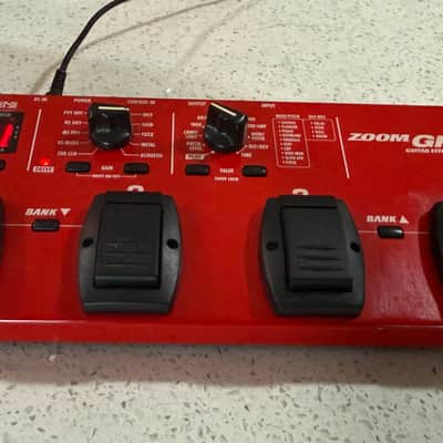 Zoom GFX-1 Guitar Effects Processor w/ Power Supply – Multi FX Floor Pedal – Red image 9