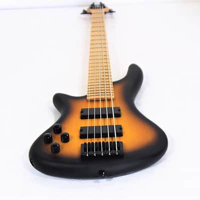 Left-Handed 5 String Electric Bass Bolt-On Maple Neck & Fingerboard KB5L-200F-SB image 1