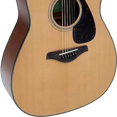 Yamaha FG800J Solid Spruce Top Dreadnought Acoustic Guitar Natural image 1