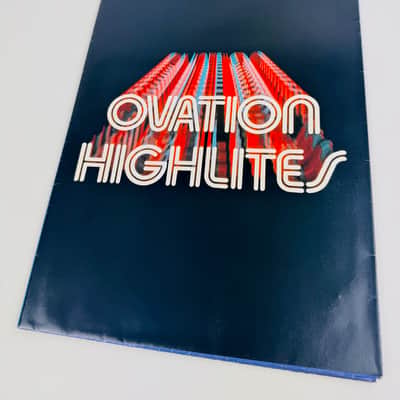 Ovation “Highlights” Foldout Catalog Poster 1984 image 1