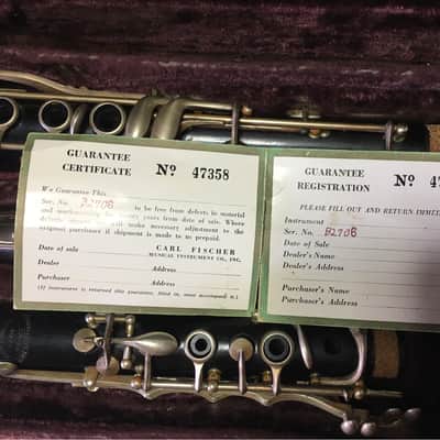 Evette & Schaeffer Modele Buffet-Crampon clarinet E13 Bb soprano 1960’s Grenadilla image 2