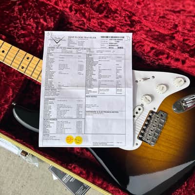 Fender Custom Shop 70th Anniversary 1954 Stratocaster DLX Closet Classic, Maple – Wide-Fade 2-Color Sunburst image 11
