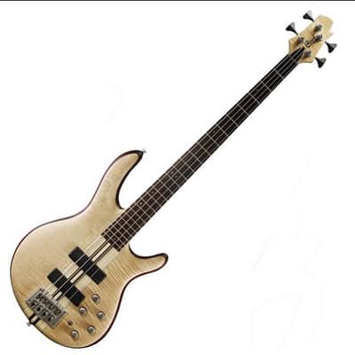 Cort Artisan A4 Plus Neck-Through Electric Bass, Open Pore Natural image 13