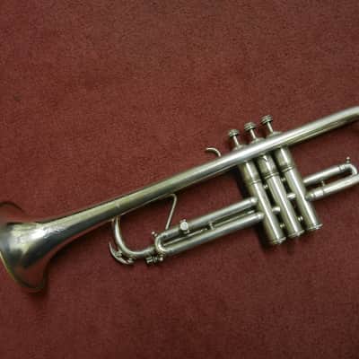 Elkhart Vintage Silver Plated Trumpet 1920's image 4