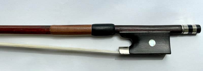 Vintage 4/4 French Violin Bow Stamped "Marcel Lapierre" – 55 g., 74.5 cm. – Pernambuco Stick, Ebony Frog - Free WW Shipping - Youtube Videos image 1