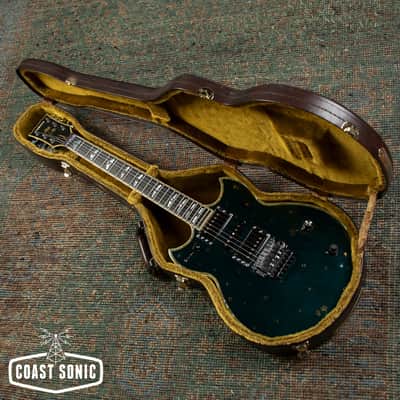 1999 Yamaha SG-T2 Masayoshi Takanaka Signature Model, transparent blue, with case image 17