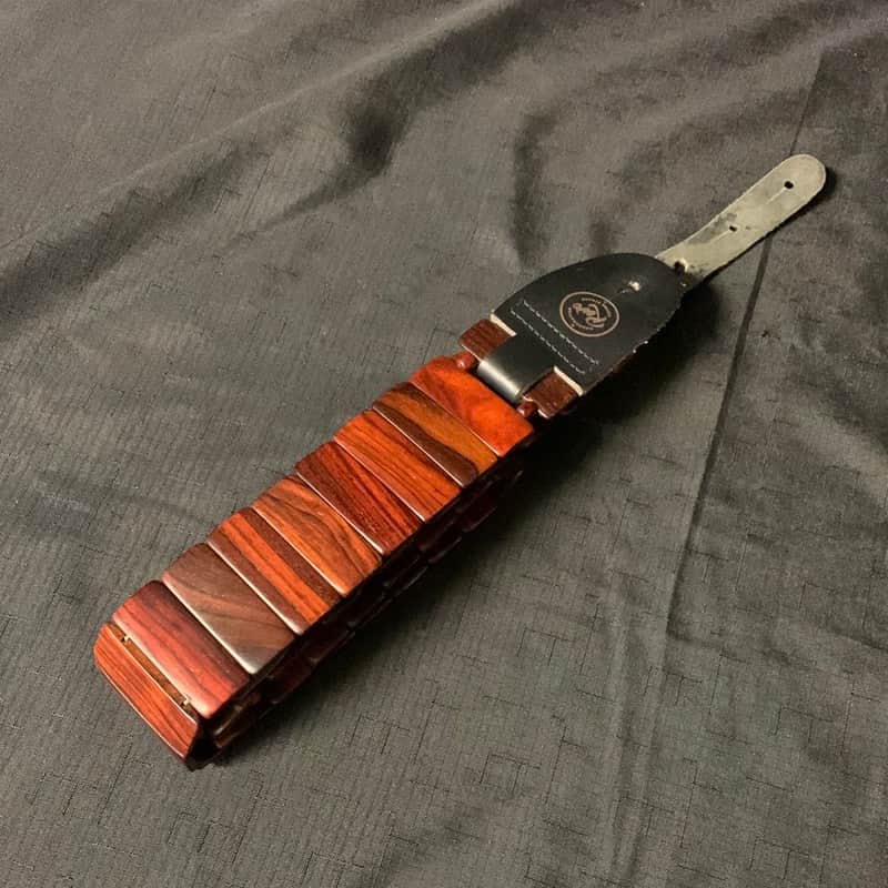 Used Revo Wooden Guitar Strap image 1