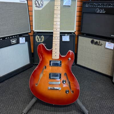 Squier "Affinity Starcaster Deluxe", Sienna Sunburst - Open Box image 1