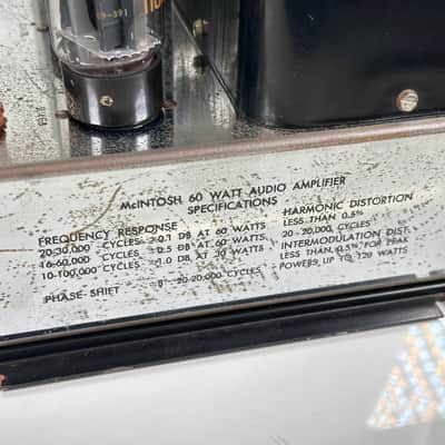 McIntosh MC60 Monoblock Tube Power Amplifier (Pair) image 15