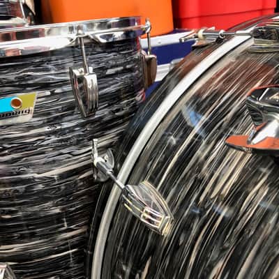 Quiet Riot - Frankie Banali's 1970s Ludwig Black Oyster 14/16/18/26 "Bonham" "Ringo" (#19) AUTHENTICATED image 5