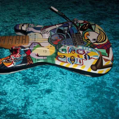 Picasso Fender USA American Stratocaster Standard California Series Vintage Strat 1997 guitar image 10