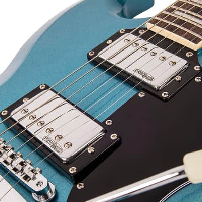 Vintage VS6V Reissued with Vintage Style Vibrato - Gun Hill Blue (VS6VGHB) image 9