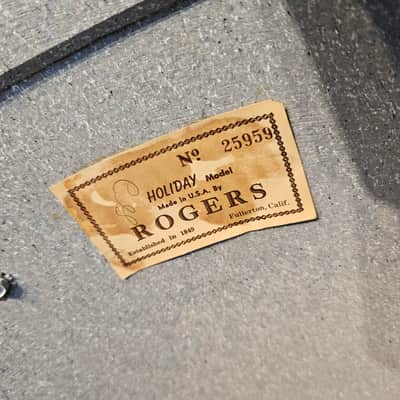 Rogers Holiday 20-16-12" Drum Kit in Pink Strata image 18