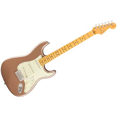 American Professional Classic Stratocaster MN Faded Firemist Gold + Housse Fender image 2