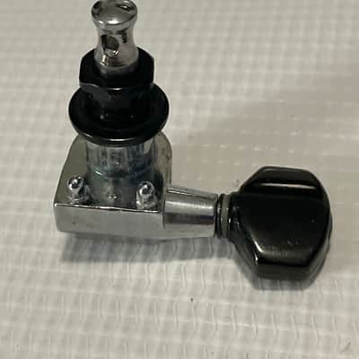 1990's Electric Dual Pin Chrome/Black Tuning Pegs Tuners 6 In Line Fits Ibanez RG Series image 7