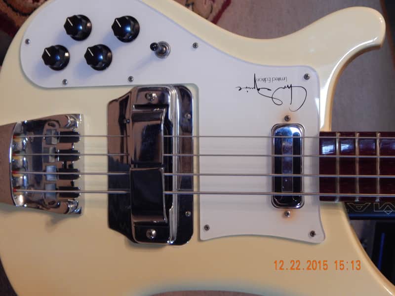 Rickenbacker 4001 cs [ chris squire limited edition] left hand 1996 cream yellow image 1