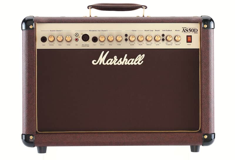 Marshall AS50D Acoustic Guitar Combo Amplifier in Brown image 1