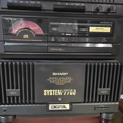 System Sharp 7700 Rare Vintage Set Cassette Deck+Tuner+CD+Amplifier+Sound Japan image 20