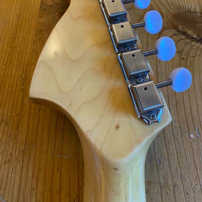 K-ON! Japan Original Brand Azusa Nakano Mustang Old Candy Apple Red w/ Matching Headstock image 15