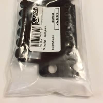 Schaller Tremolo Baseplate Black Chrome image 2