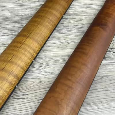Tiger Roasted Maple Tele Style Guitar Neck, 22 Frets, Rosewood Fingerboard, Matte Finish image 3