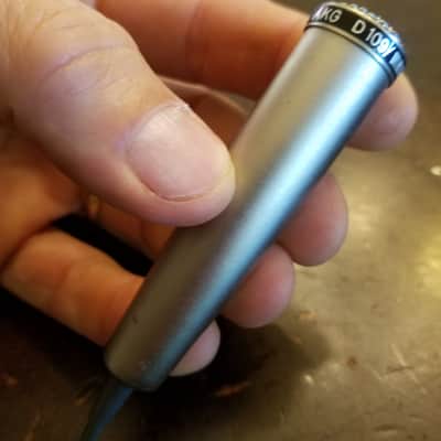 AKG D109 Lavalier Dynamic Microphone Omni 200 Ohm 1960s - Satin chrome image 2