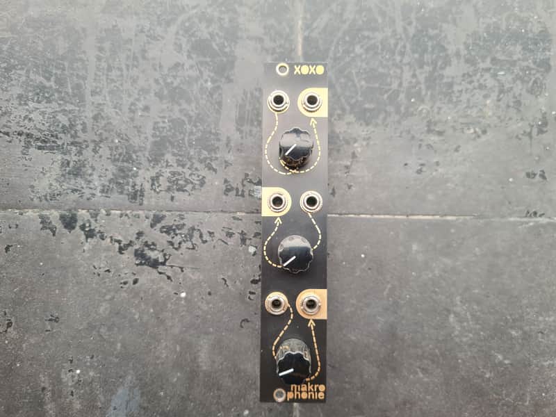 XOXO Modular Makrophonie Triple Preamp and Distortion [USED] - for contact mics / piezo transducers image 1