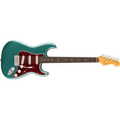 Fender American Professional Classic Stratocaster Rosewood Fingerboard - Faded Sherwood Green Metallic image 4