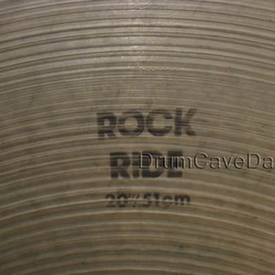 20" ZILDJIAN A series ROCK RIDE CYMBAL, 2722 grams, BLOCK LETTER ERA, PRE-SERIAL NUMBER image 4