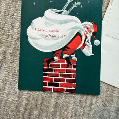 Early 1960s Fender Christmas Card Case Candy image 2
