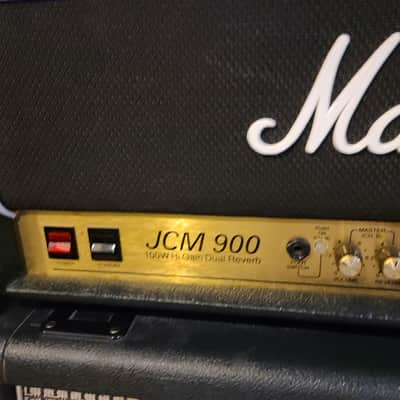 Marshall JCM 900 100W MODEL 4100/ 1960 AX 4×12 late 90s - Black image 6