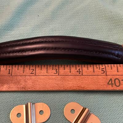 NOS leather guitar case handle for Hiscox Calton mark leaf skb gator crossrock gibson custom shop case les paul image 19