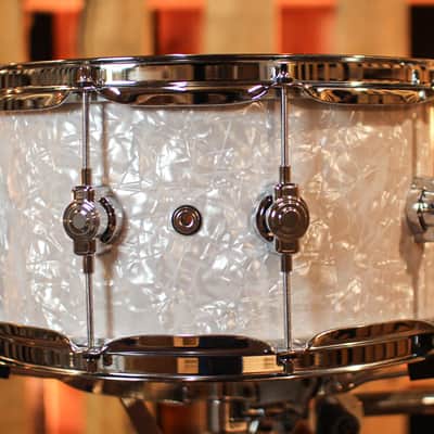 DW Performance White Marine Pearl Snare Drum - 6.5x14 image 3