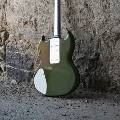 GLETTY GUITARS ALU-SG MKVI  2026 - OLIVE GREEN ANTIQUE image 6
