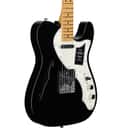 Fender Vintera II '60s Telecaster Thinline Electric Guitar, Maple Fingerboard (with Gig Bag), Black